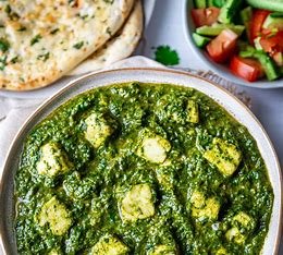 Palak Paneer is a popular Indian dish made with paneer (cottage cheese) cooked in a flavorful spinach (palak) gravy. It’s rich in iron, protein, and vitamins, offering a healthy, hearty, and delicious vegetarian option.