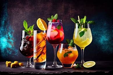 Beverages include a wide range of drinks, such as water, tea, coffee, juices, soft drinks, and alcoholic options, each serving different purposes from hydration to social enjoyment.